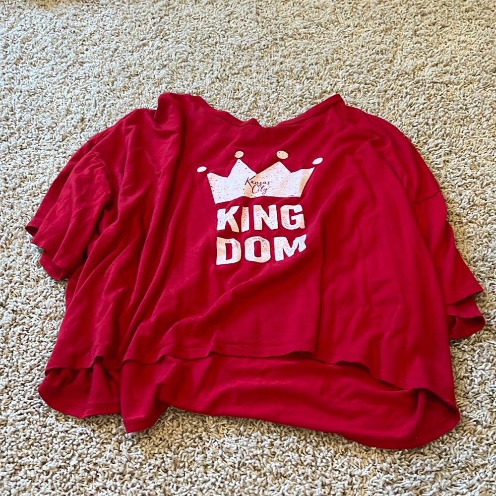 kansas city fortuity chiefs kingdom crop top